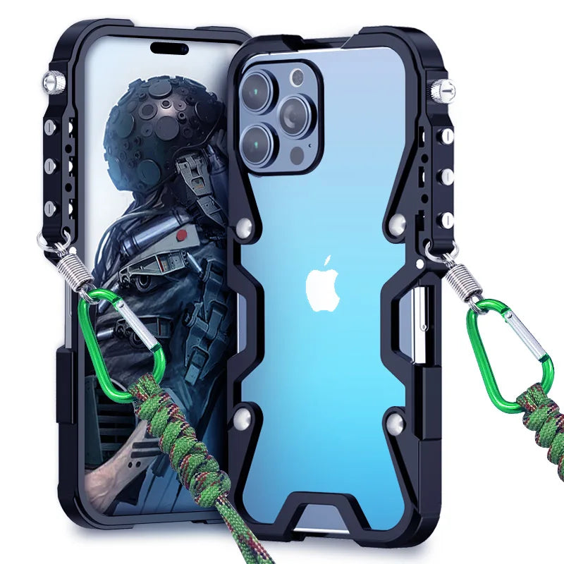 BowLift | Tactical Grip Shockproof Alloy Frame iPhone Case