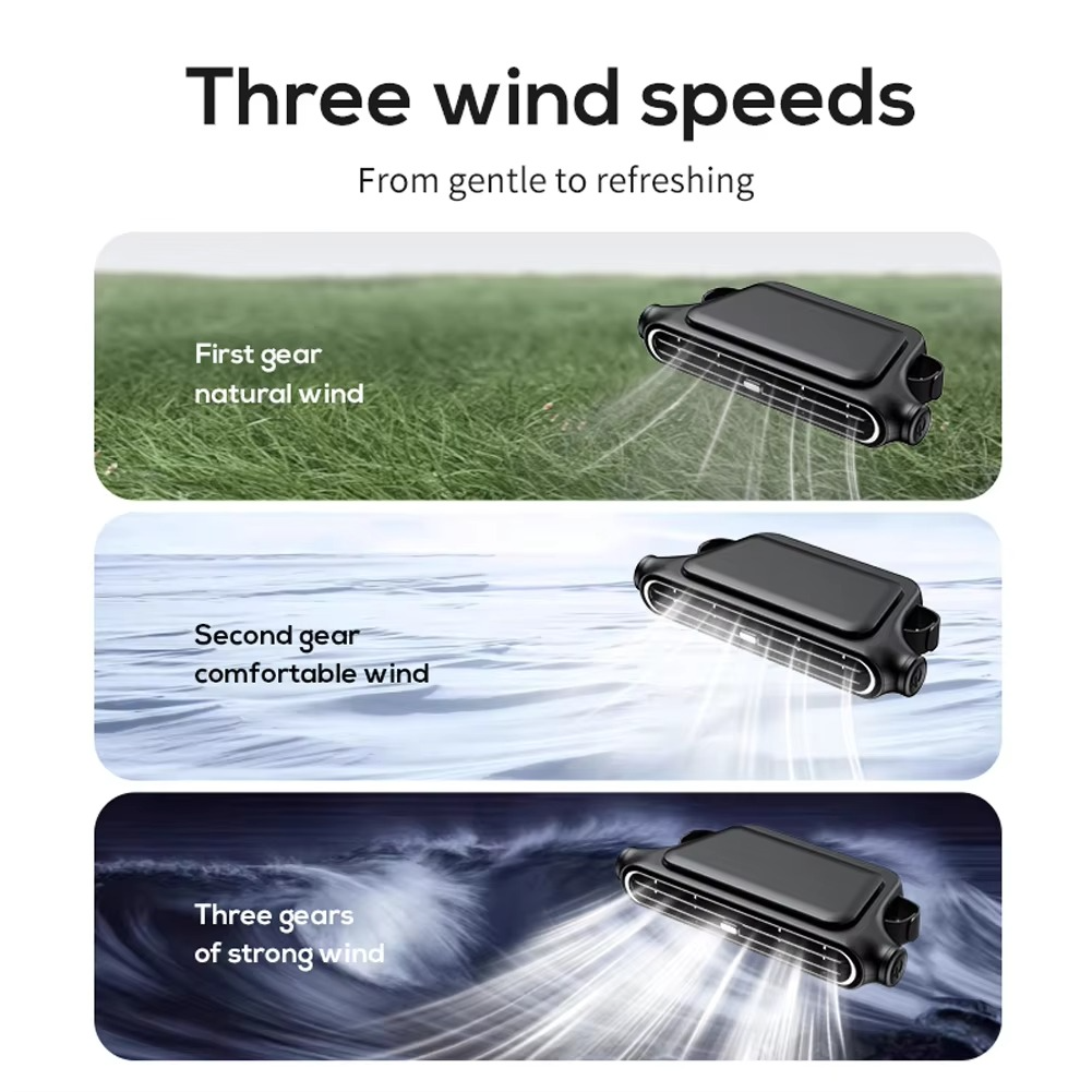 BowLift | Car Headrest Cooling Fan 3 Speed Adjustable Electric Car Seat Fan 5V/2A Car Rear Backrest Fan Car Interior Accessories