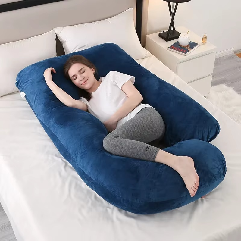 BowLift | J-Shaped Maternity Support Pillow for Side Sleeping and Breastfeeding