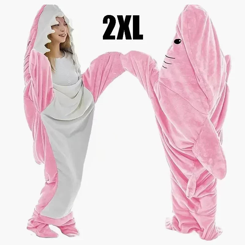 Snuggly Shark Cozy Hooded Onesie Bowliftanket | Bowlift