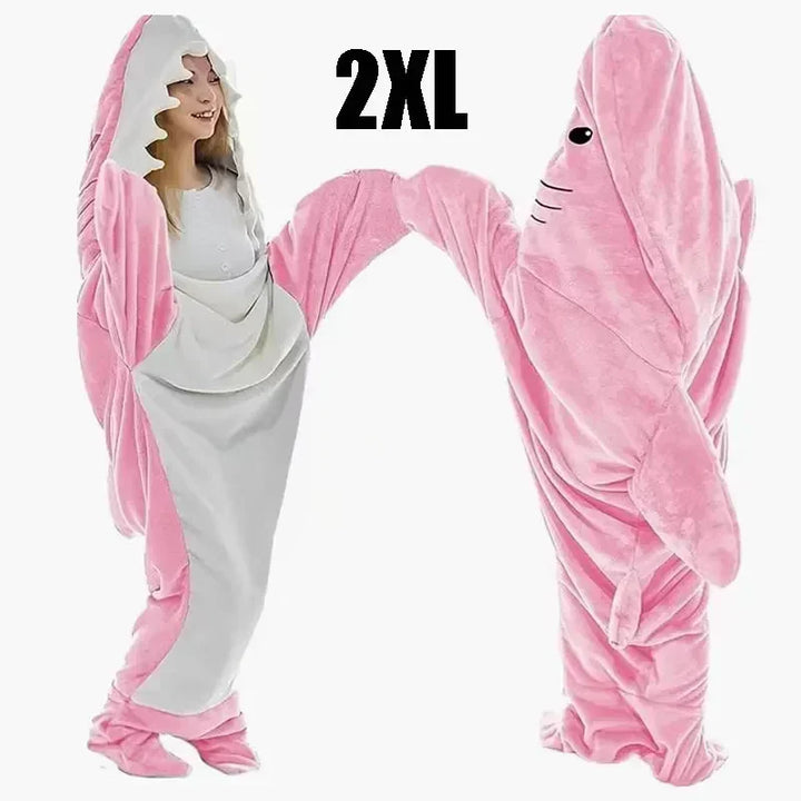Snuggly Shark Cozy Hooded Onesie Bowliftanket | Bowlift