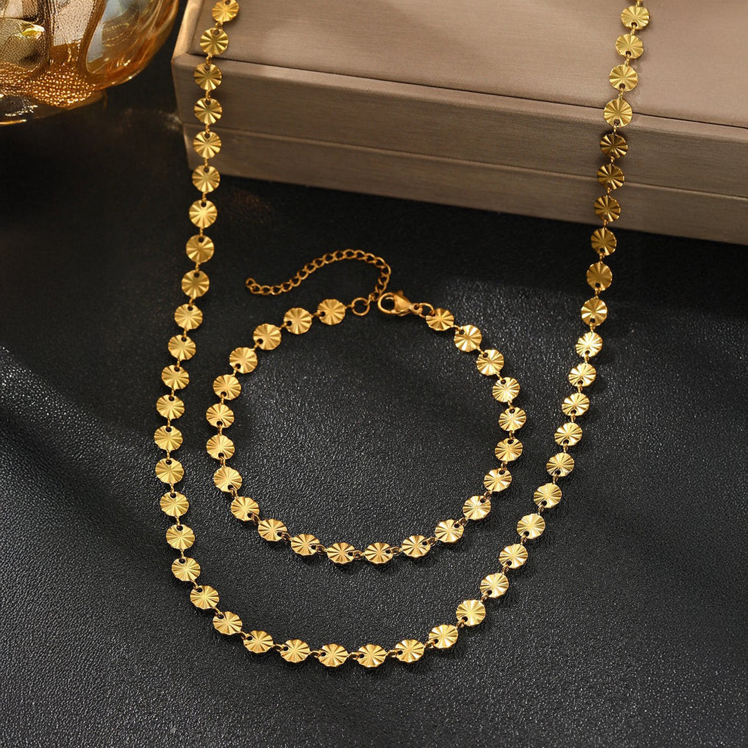 BowLift | Circle Spiral Bracelet and Necklace Set
