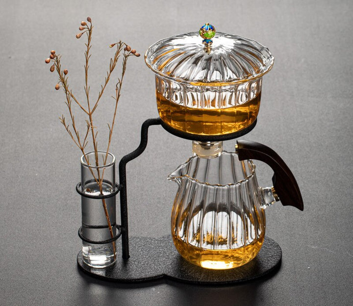 BowLift | Nature Leaf Magnetic Semi-Automatic Tea Set