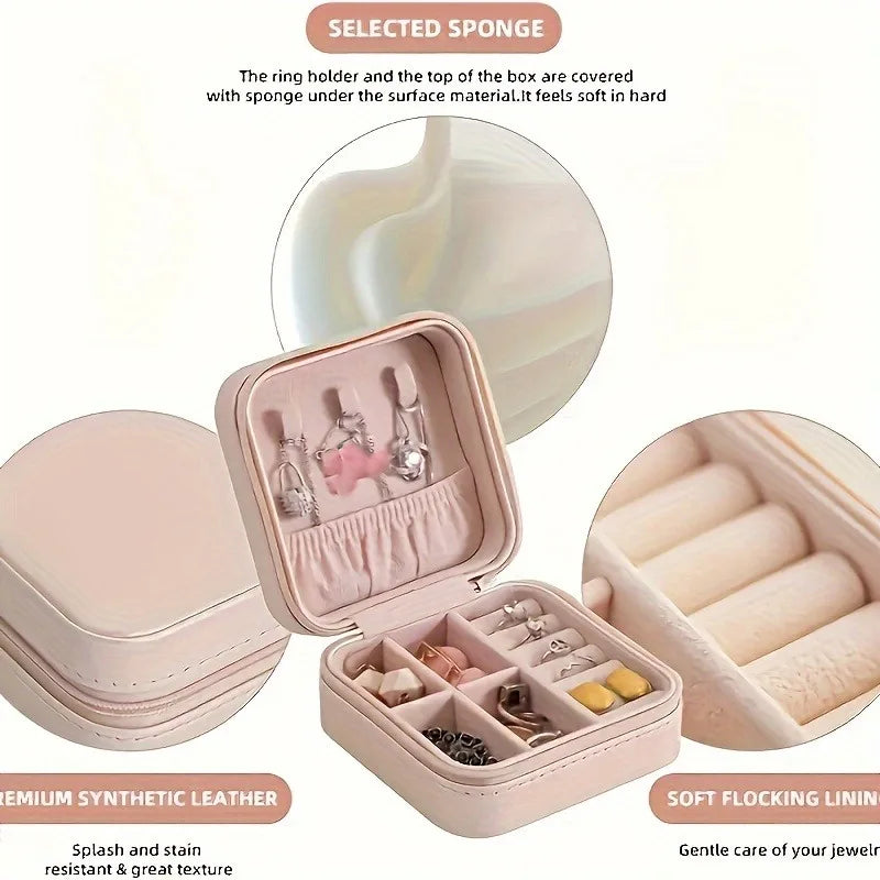 BowLift | Jewelry Organizer VOYELIA | Travel Case for Jewelry | Compact & Stylish | PU Leather