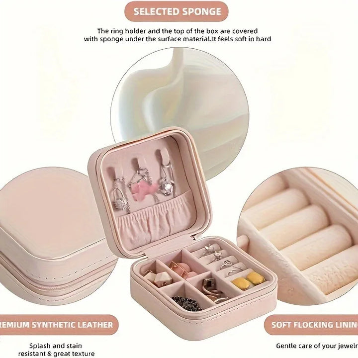 BowLift | Jewelry Organizer VOYELIA | Travel Case for Jewelry | Compact & Stylish | PU Leather