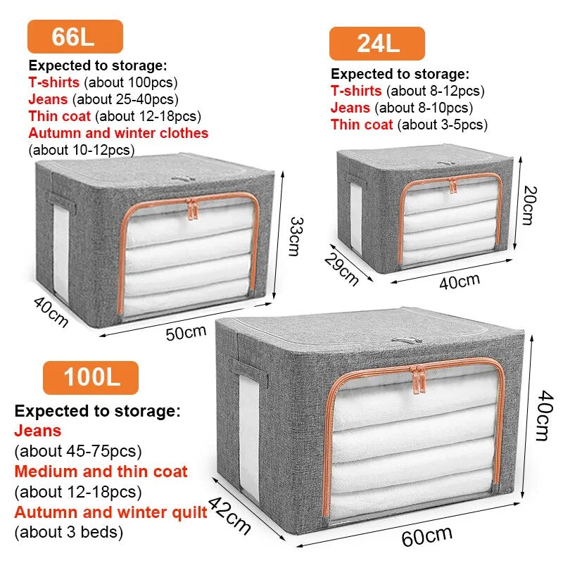 BowLift | Foldable Storage Space-Saving Large Organizer Box