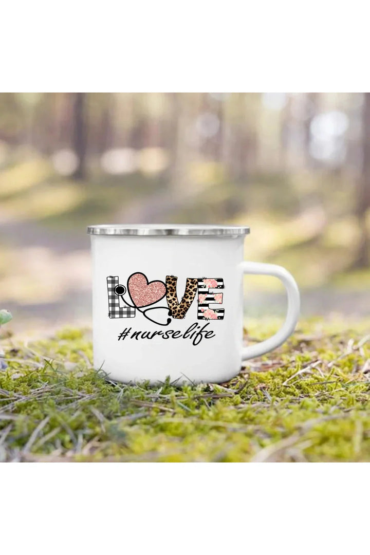 Life Enamel Coffee Mug | Bowlift