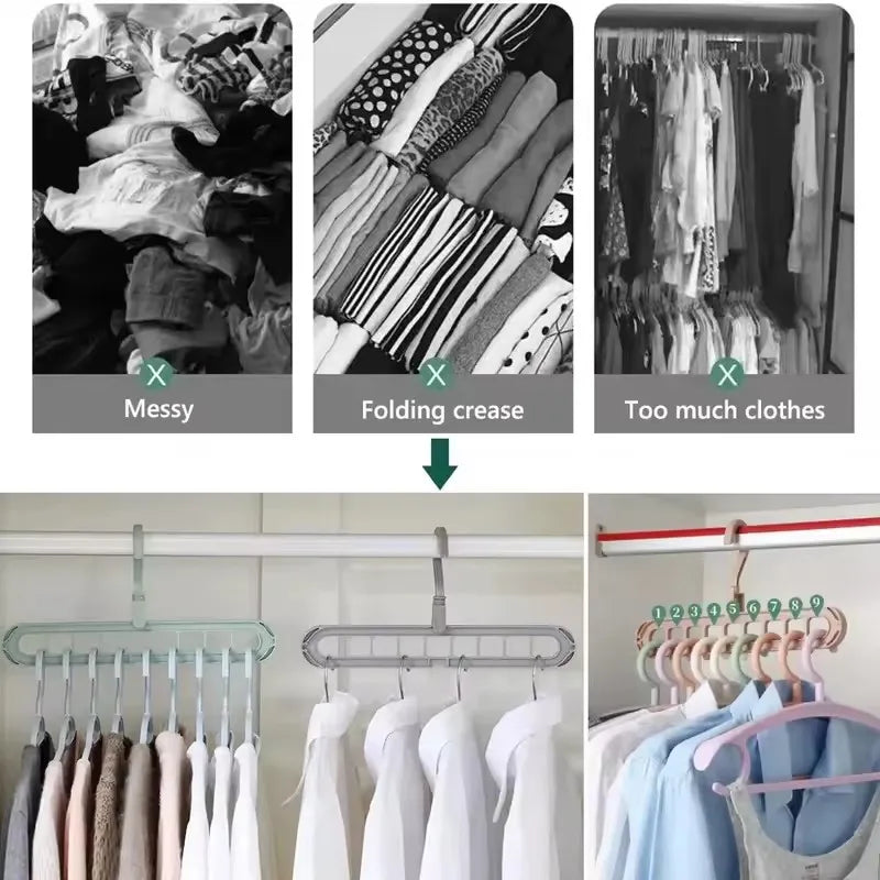 BowLift | 3Pcs 9-hole Clothes Hanger