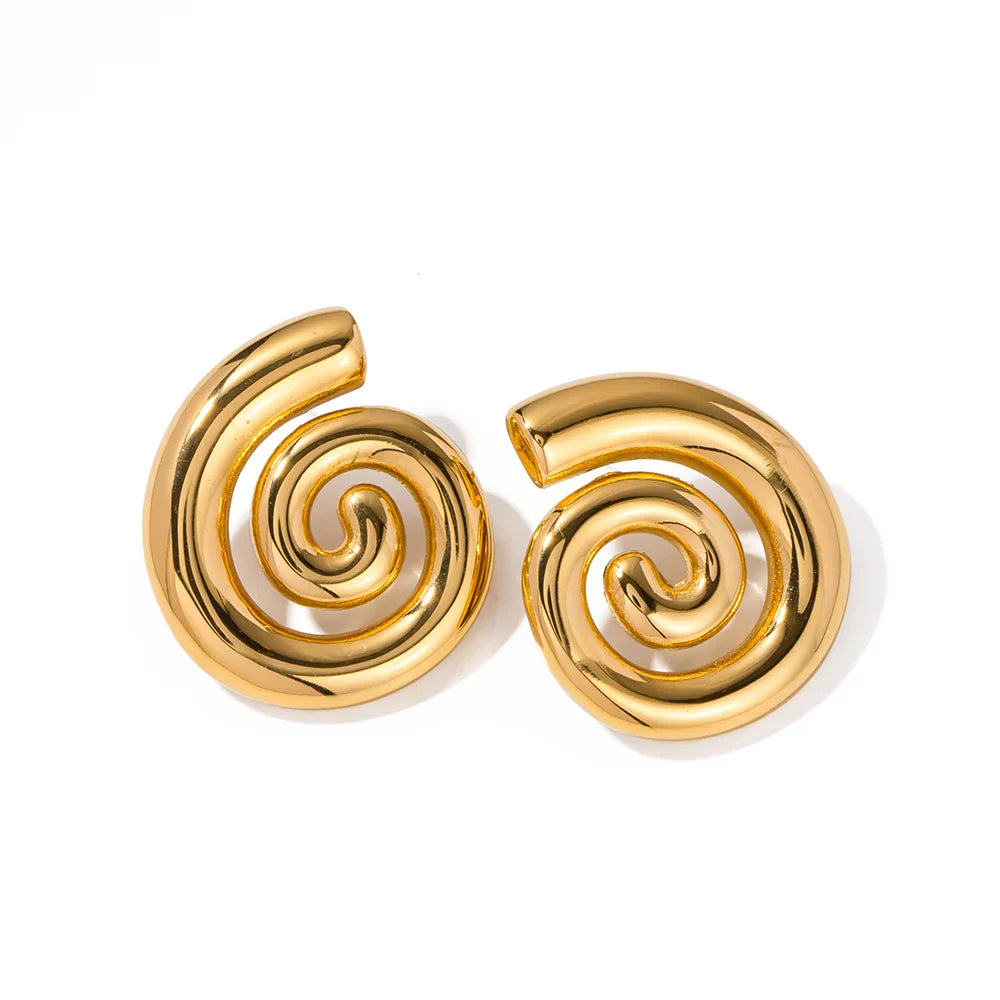 BowLift | 18k Polished Spiral Earrings