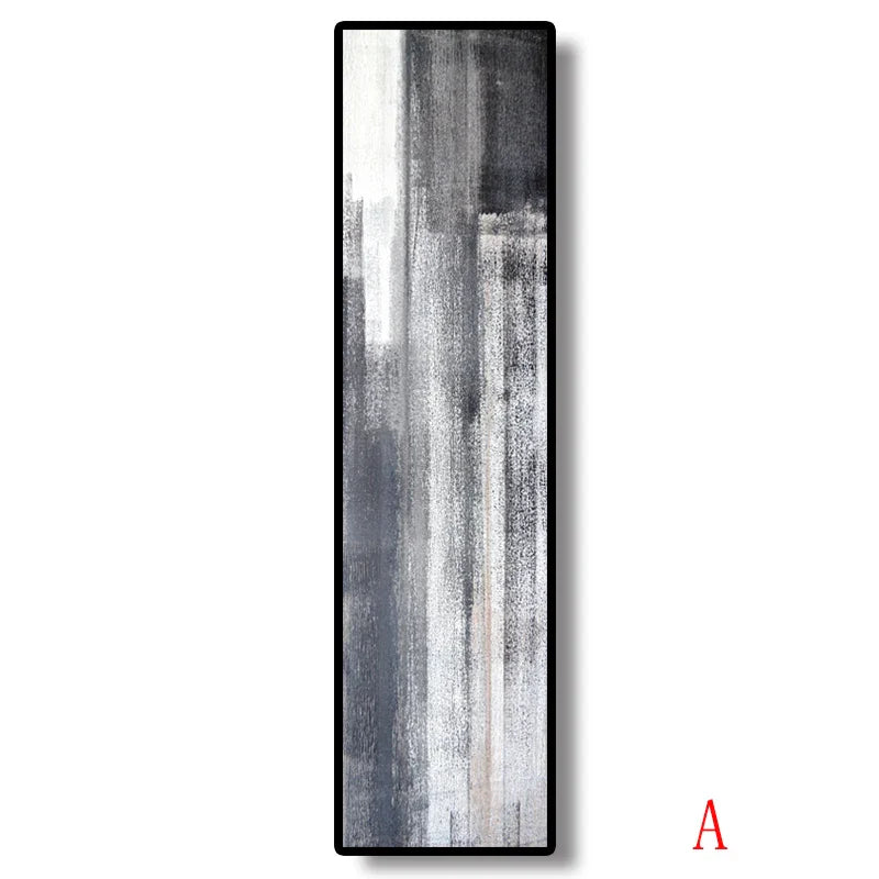 Urban Gray Abstract Wall Art Fine Art Canvas Prints Vertical Horizontal Format Pictures For Modern Living Room Bedroom Home Office Decor | Bowlift