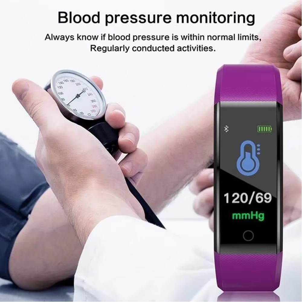 BowLift | Waterproof Fitness Smart Watch with Heart Rate and Blood Pressure Tracking for Men and Women