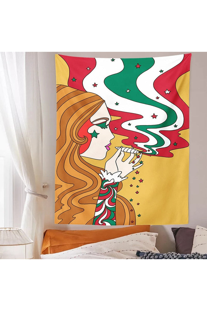 Trippy Girl Tapestry | Bowlift