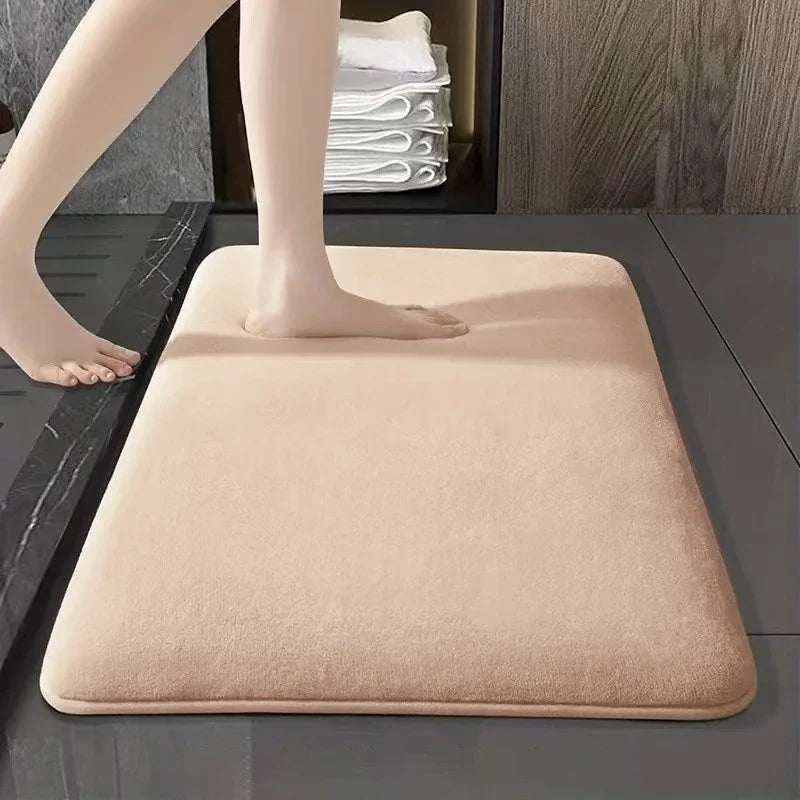 BowLift | Absorbent Non-Slip Bath Mat made of Coral Velvet for the Bathroom