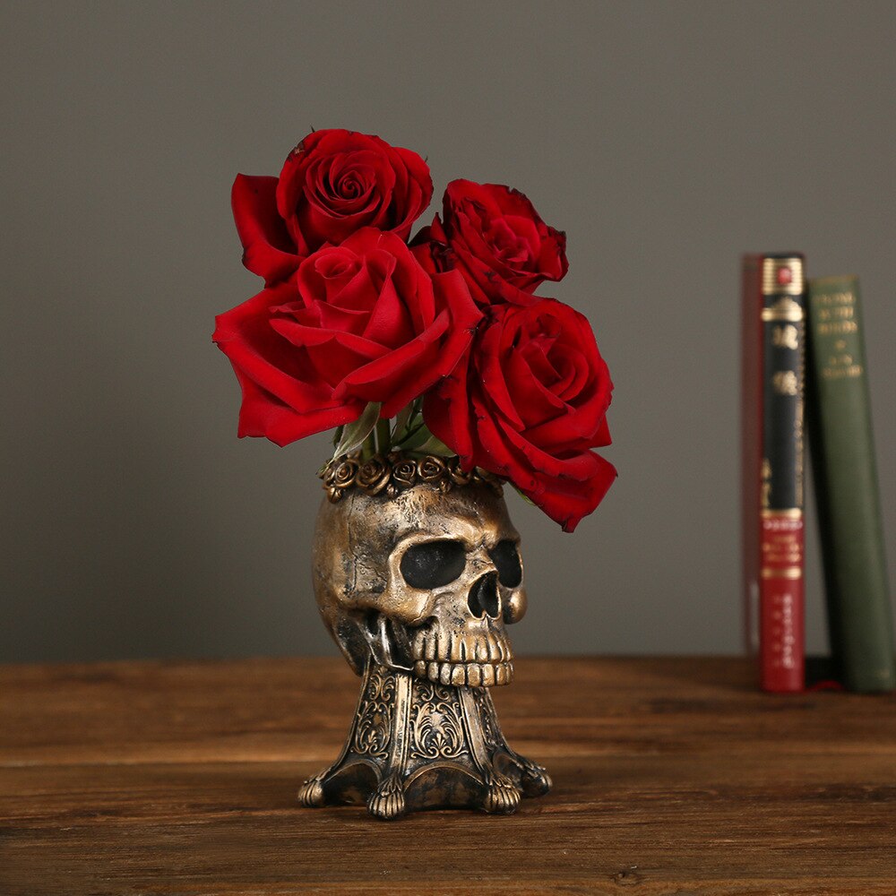 BowLift | Resin Skull Flower Pot