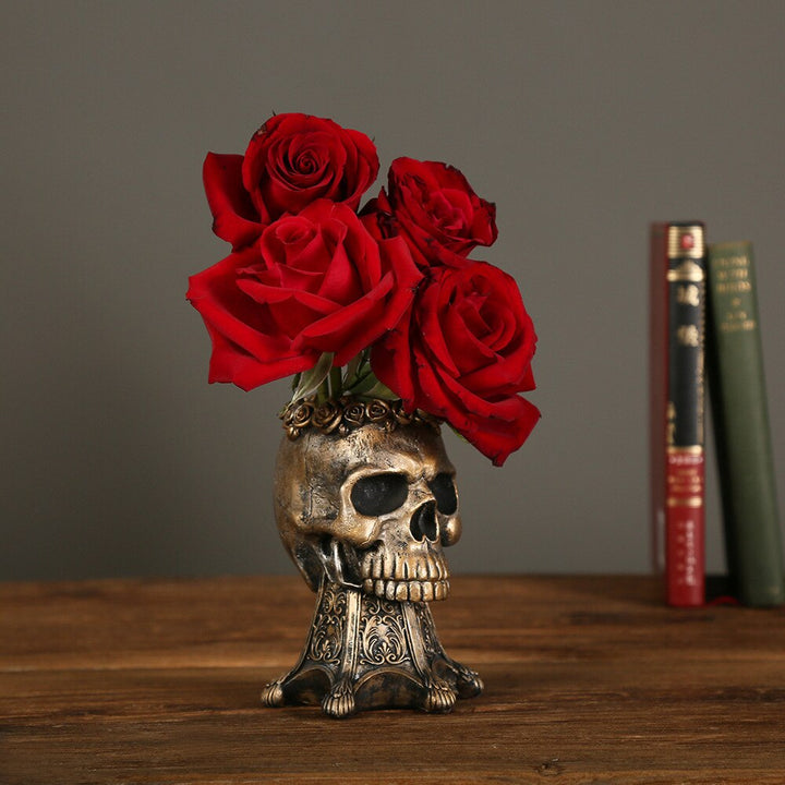 BowLift | Resin Skull Flower Pot
