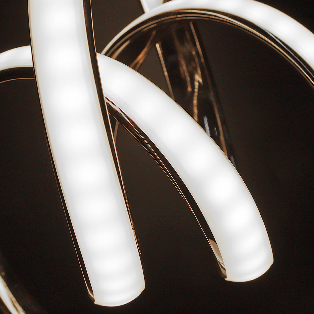 BowLift | SpiralGlow – Sleek LED Table Lamp with Cozy Warm Light