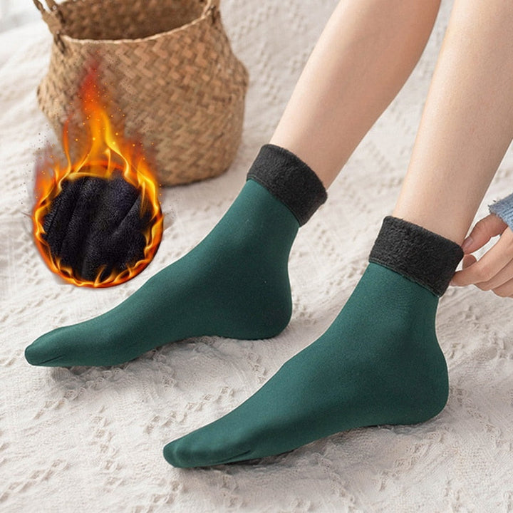 BowLift | Thermal Touch Winter Warm Solid Thick Socks