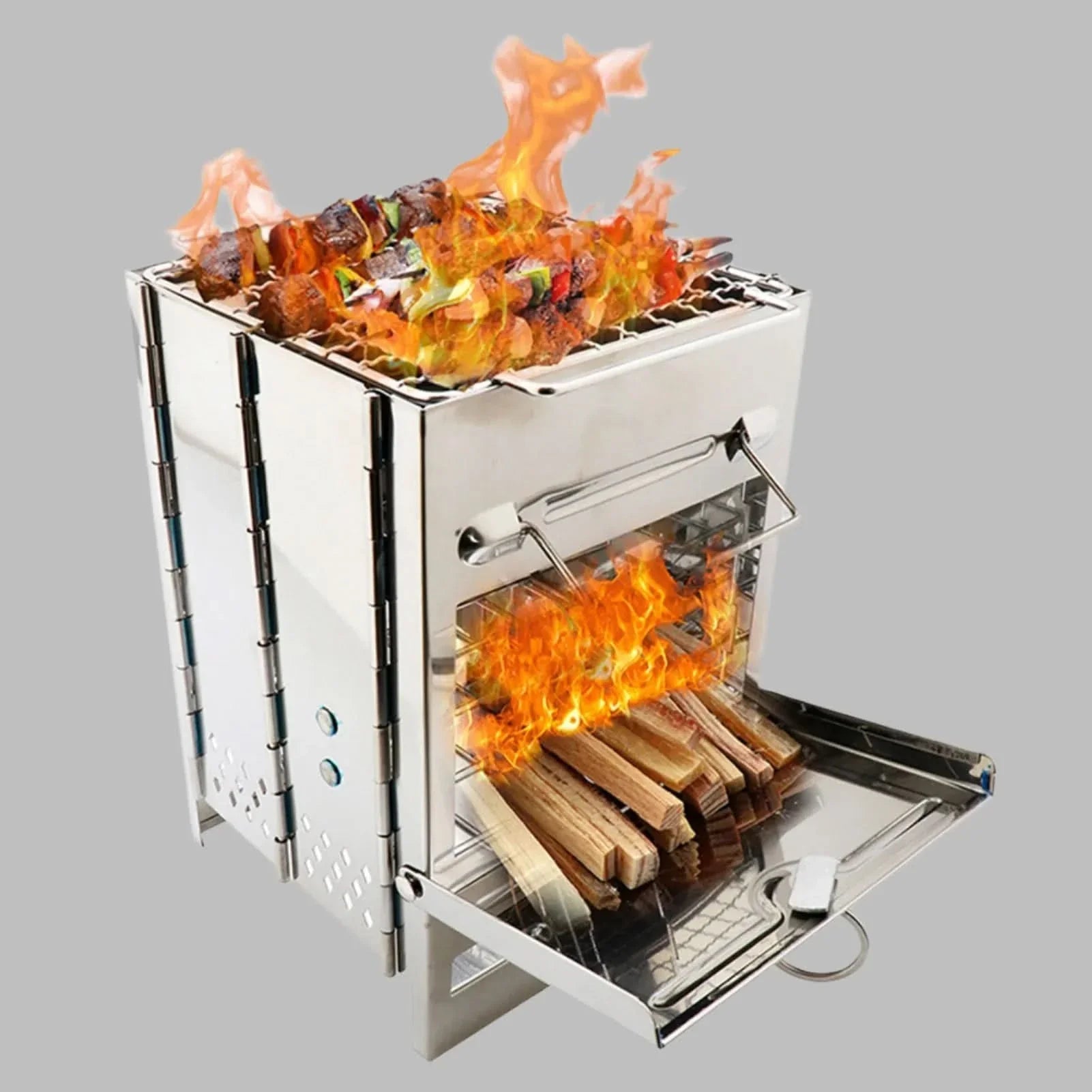 BowLift | EcoCamp Folding Wood Stove – Cooking & grilling without electricity outdoors