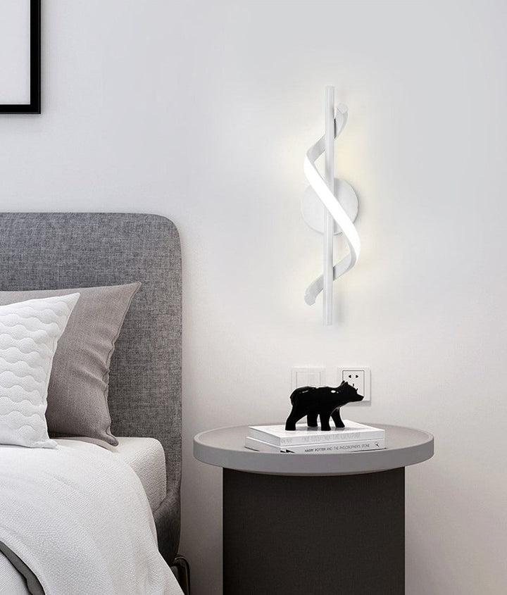 BowLift | SpiralLume – Minimalist LED Wall Light with a Modern Edge