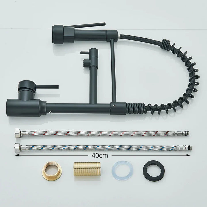 HydroFlex – Modern Kitchen Faucet with Double Spout Bowlift