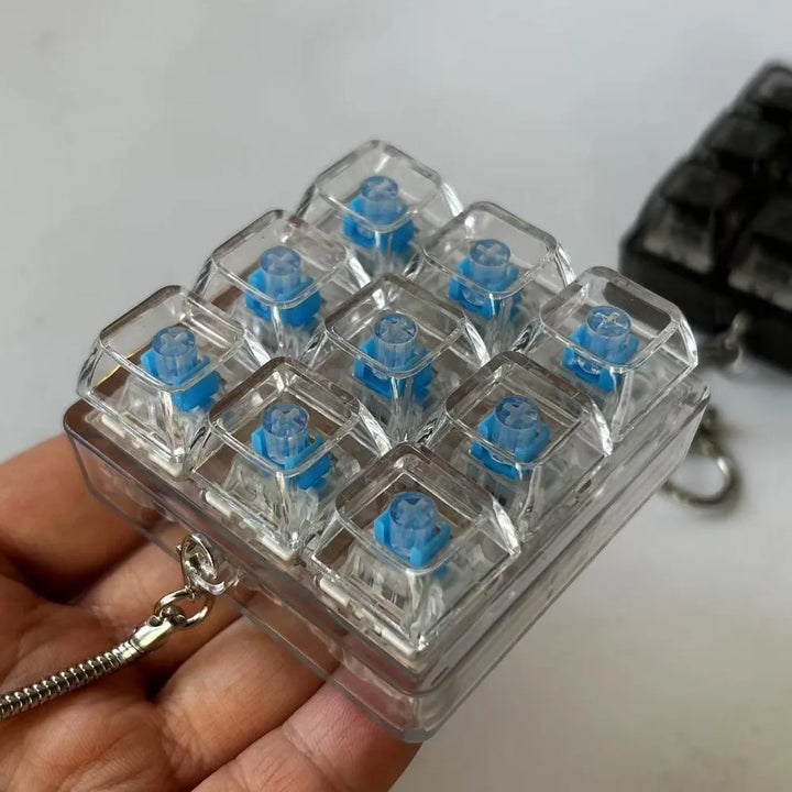BowLift | Mechanical Cube Click Fidget Keychain