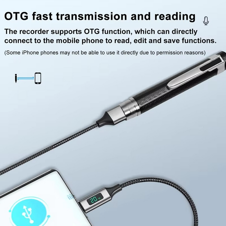 BowLift | Portable Digital Voice Recorder and MP3 Player with High-Quality Audio, Multiple Storage Options