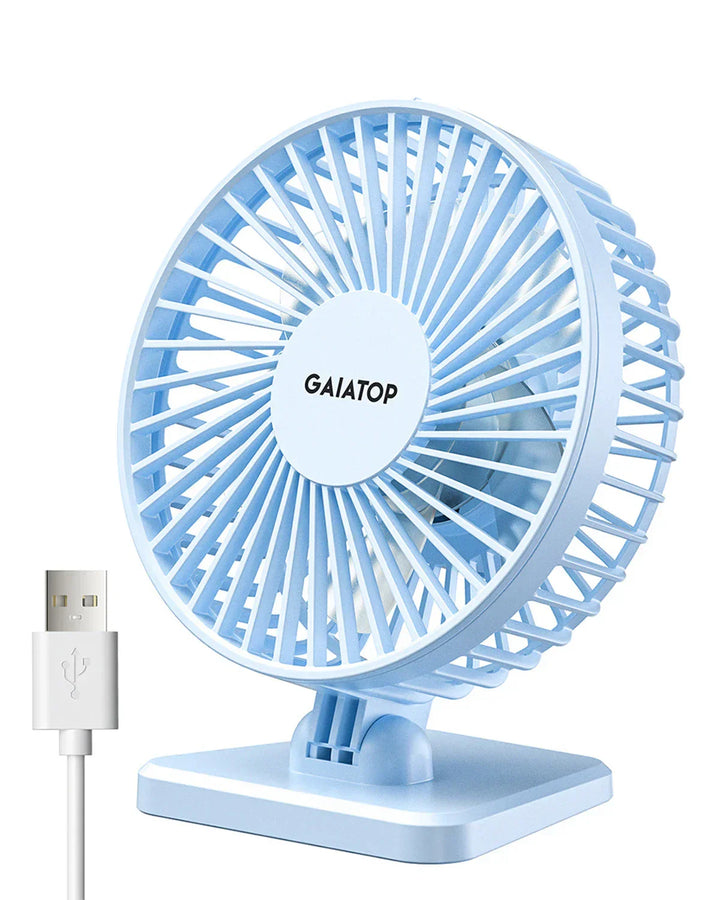 BowLift | BreezePro Lunara | USB Mini Fan | 3 Speed Levels | Compact & Quiet | For Home & Travel