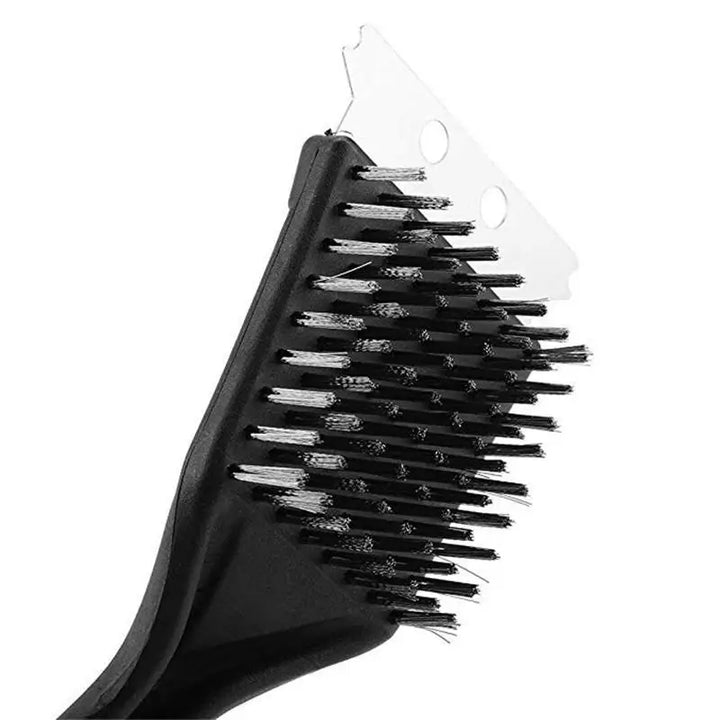 BowLift | GrillMeister BBQ Brush | 3-in-1 Grill Cleaner | Stainless Steel Bristles & Anti-Slip Handle