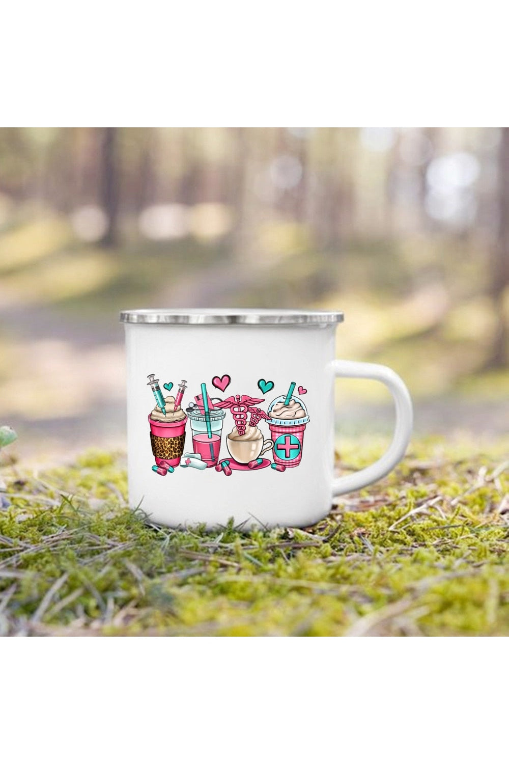 Life Themes Enamel Cup | Bowlift