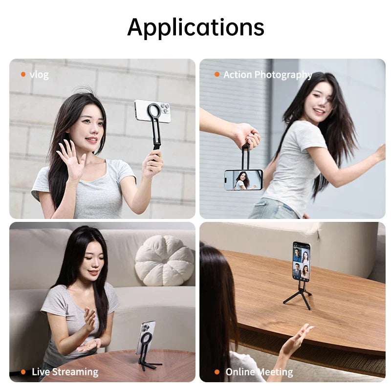 BowLift | Pocket Size Clip-On Magnetic Foldable Tripod
