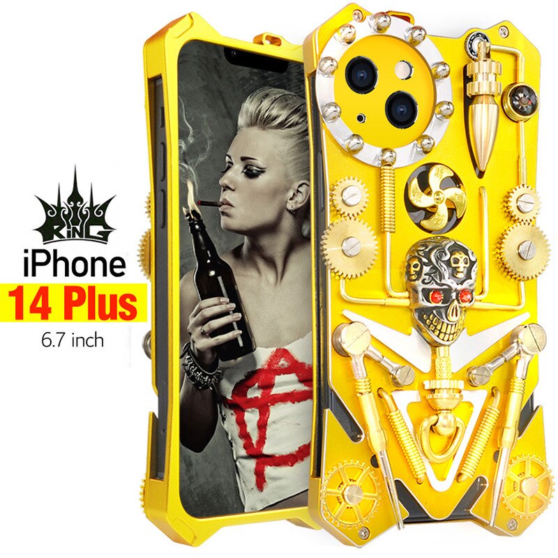 BowLift | Mechanic Skull Cyberpunk Style iPhone Case