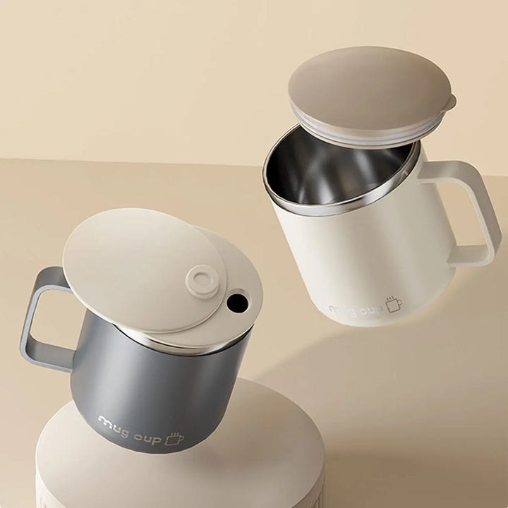 Insulated stainless steel coffee cup with lid | Bowlift