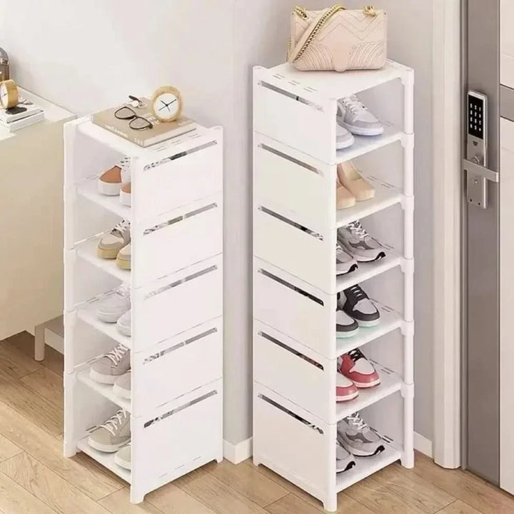 BowLift | SHOECORNER RACK – Stackable shoe rack for corners – Space-saving organization with style