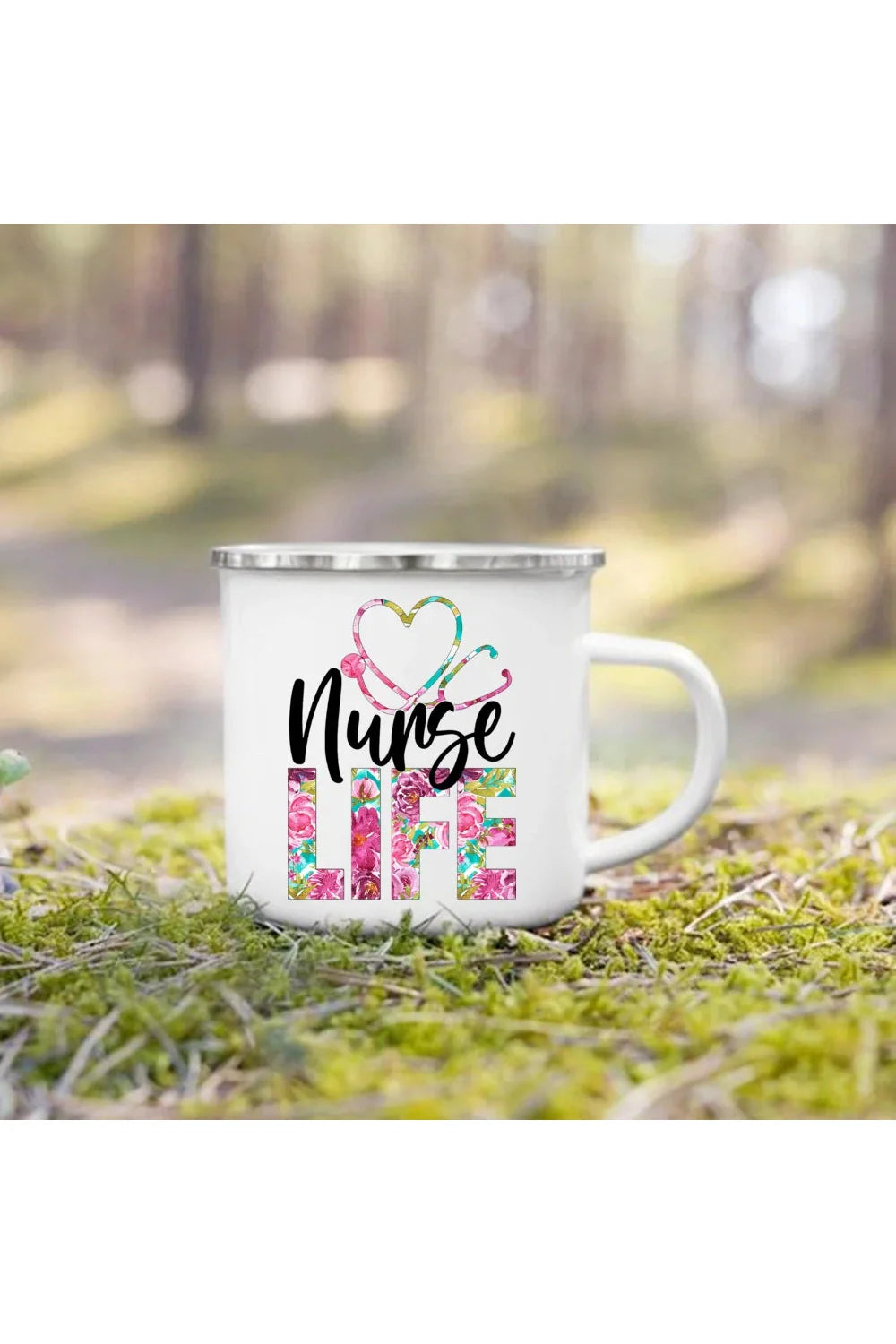 Life Enamel Coffee Mug | Bowlift