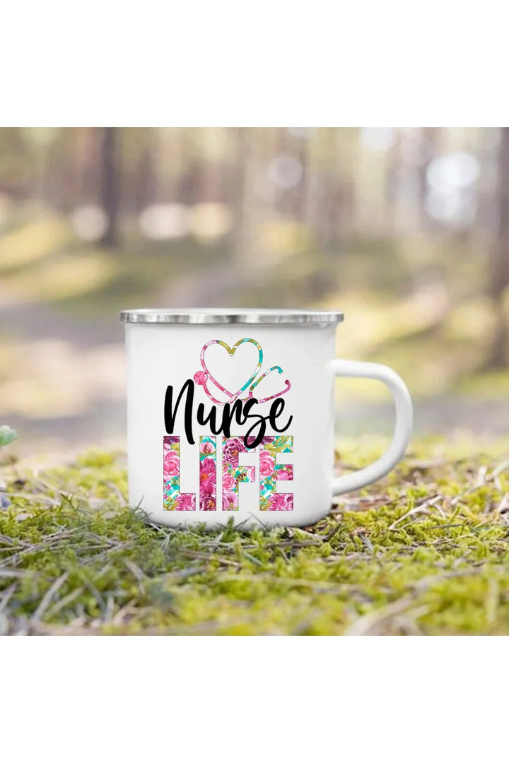 Life Enamel Coffee Mug | Bowlift