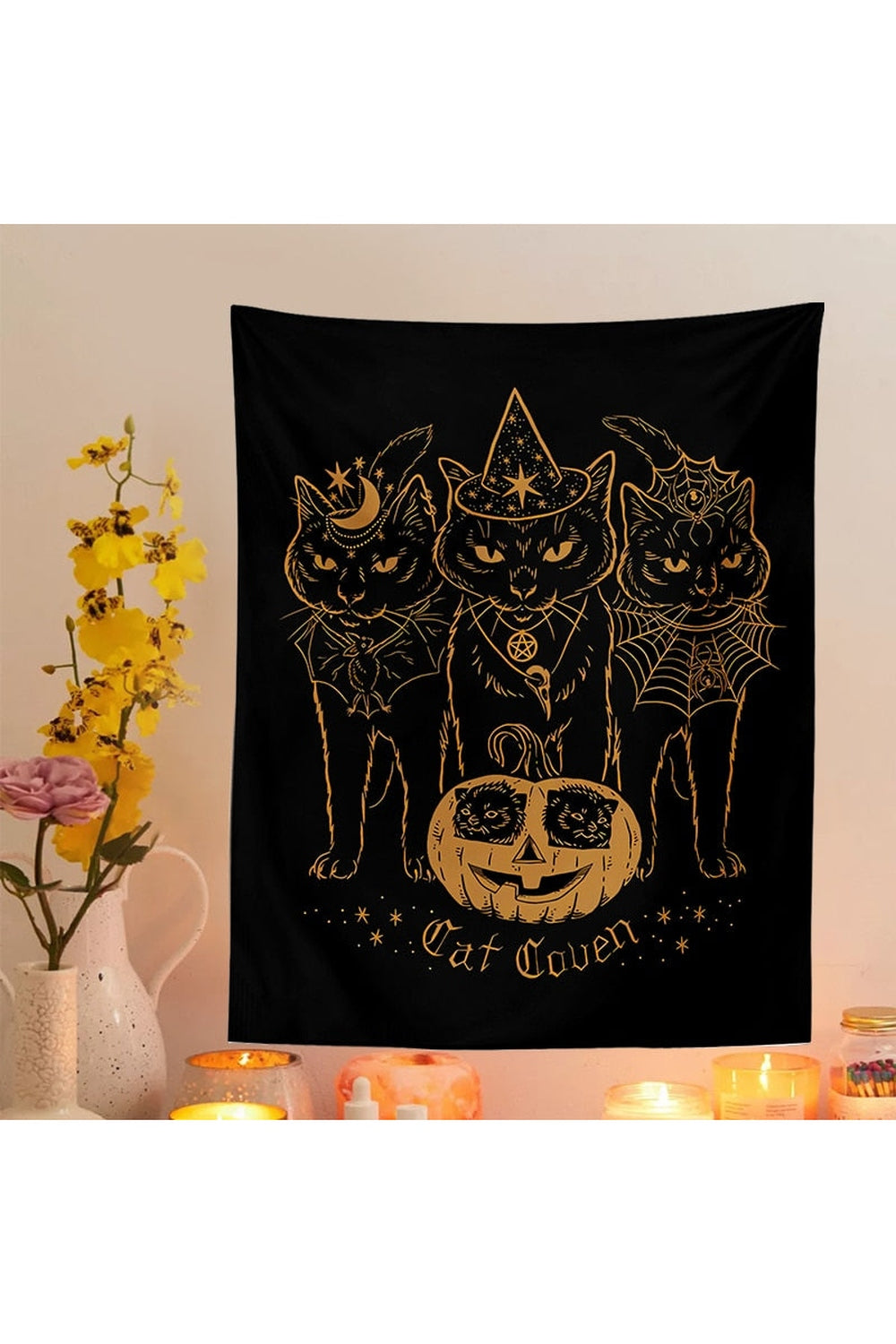 Cat Oracle Wall Tapestry | Bowlift