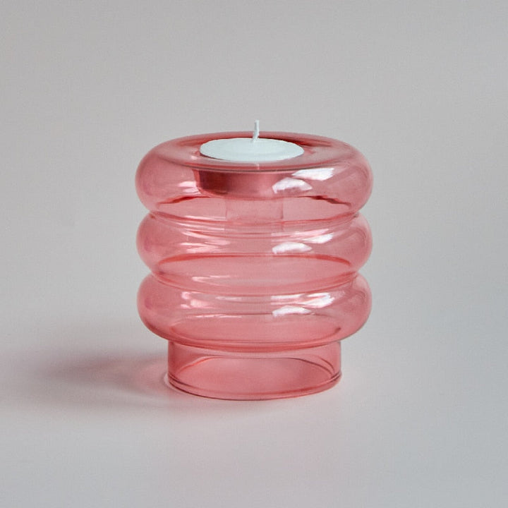 BowLift | Dual Glass Spiral Candle Holder