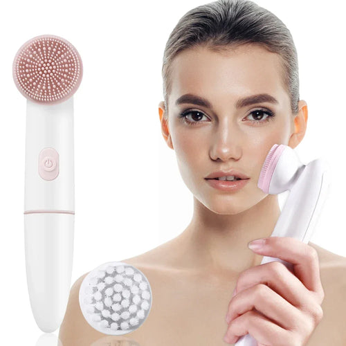BowLift | Skinvora 2-in-1 Facial Cleansing Device Silicone | Deep Cleansing & Massage | Waterproof & Skin-Friendly | 15.8 × 4.7 × 2.7 cm