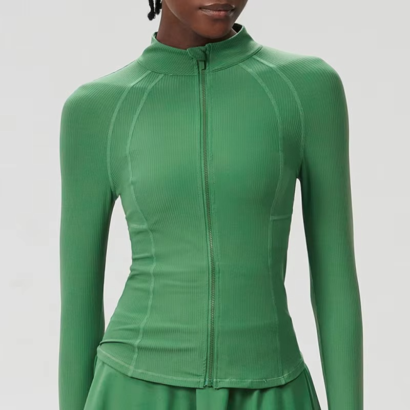 BowLift | Womens Slim Fit Running Jacket With Full Zip Long Sleeve Lightweight Sports Top