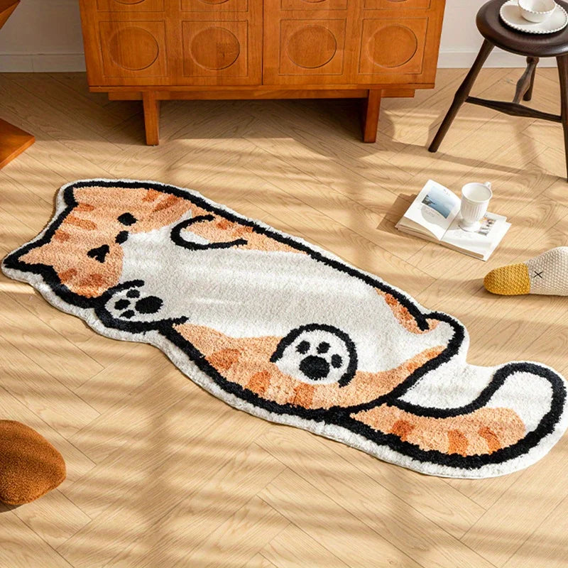 BowLift | Playful Cat Area Irregular Rug