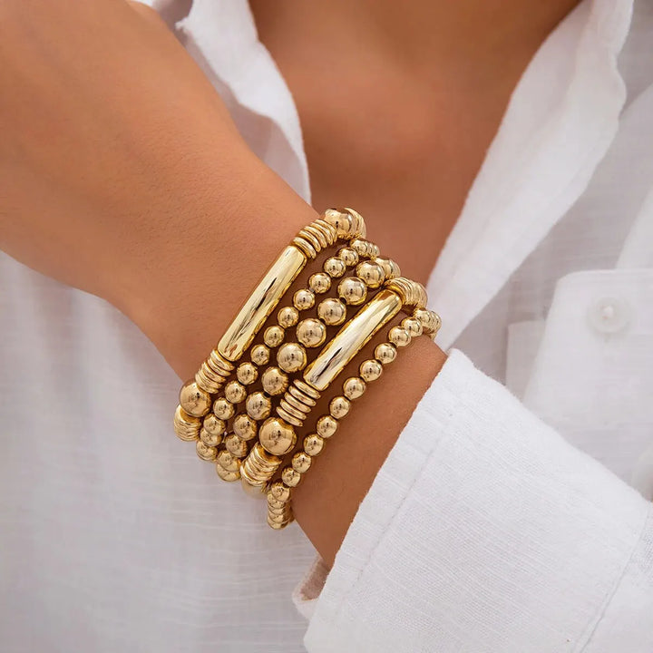 BowLift | 5pc Beaded Bracelet Stack Set