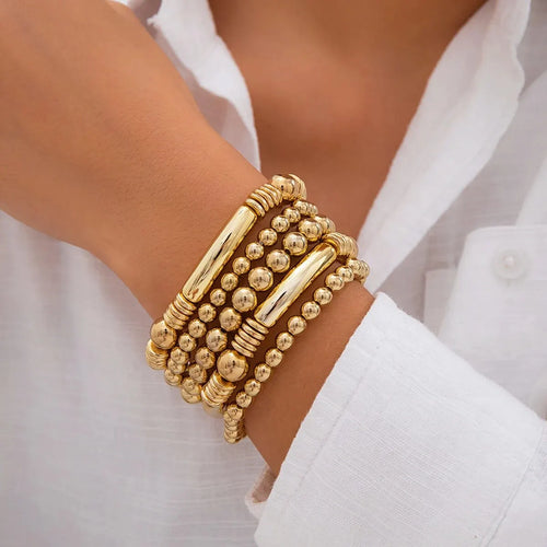 BowLift | 5pc Beaded Bracelet Stack Set
