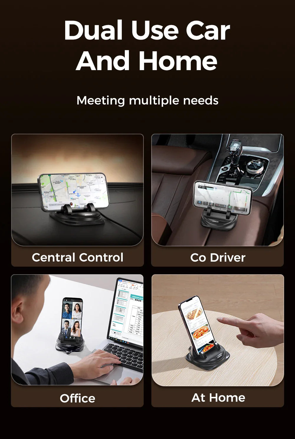 BowLift | Universal 360 Degree Rotating Car Phone Holder
