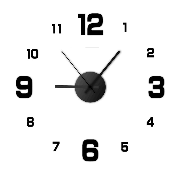 BowLift | Creative frameless wall clock