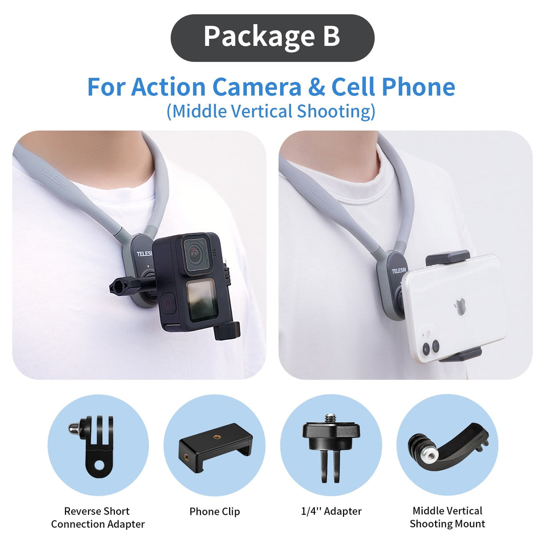 Magnetic Silicone Neck-Mounted Action Camera Accessories | Bowlift