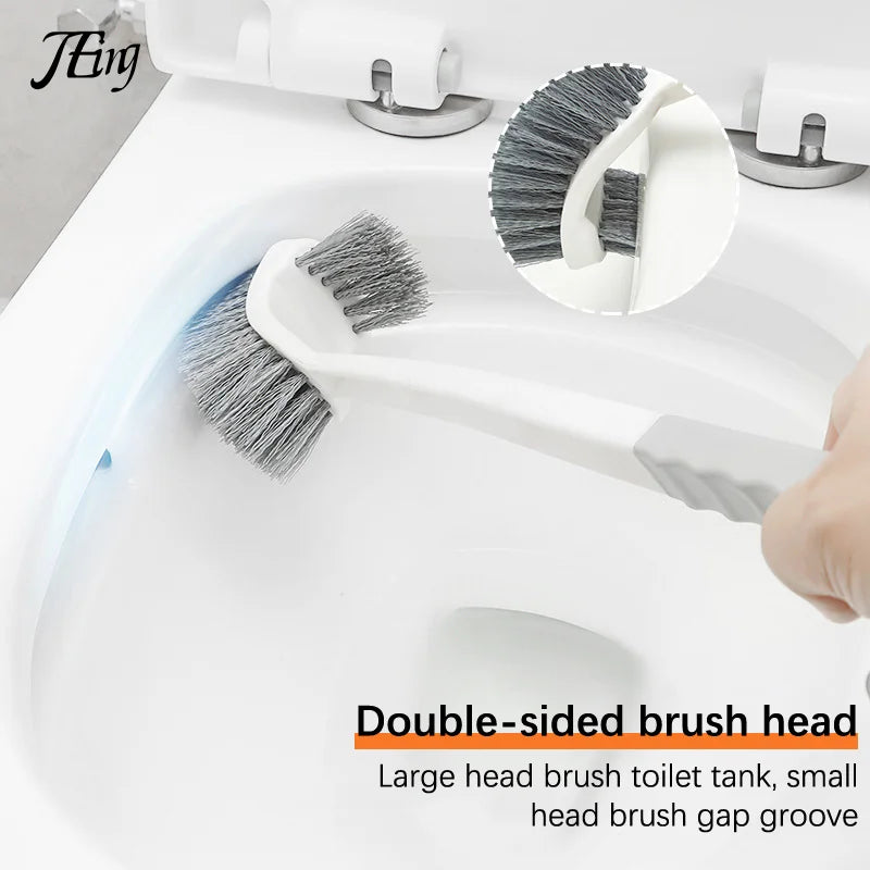 BowLift | CleanTwin WC Brush | Double-Sided Toilet Brush with Long Handle | Deep Cleaning & Hygienic | Space-Saving Hangable
