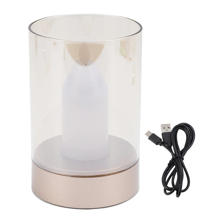 BowLift | AuraFlame LED Candle | Gesture Control & Stepless Dimmable | USB Rechargeable | Warm Light 2400K | 8.5 × 8.5 × 13 cm