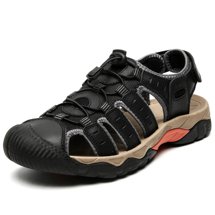 BowLift | Summer Men's Outdoor Sandals Beach Shoes Genuine Leather Trekking Hiking