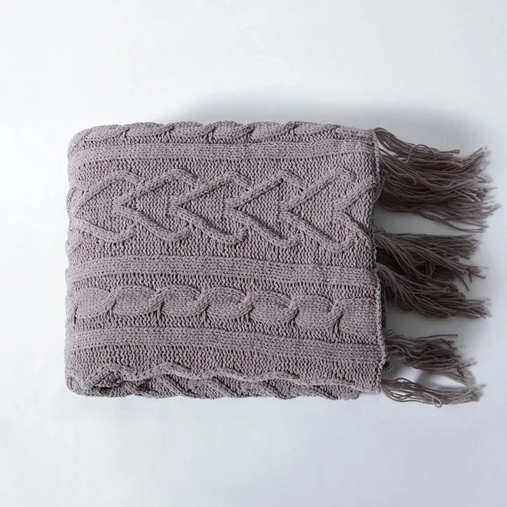HeartCozy Blanket – Luxe Chenille Blanket with Heart Fringes Bowlift