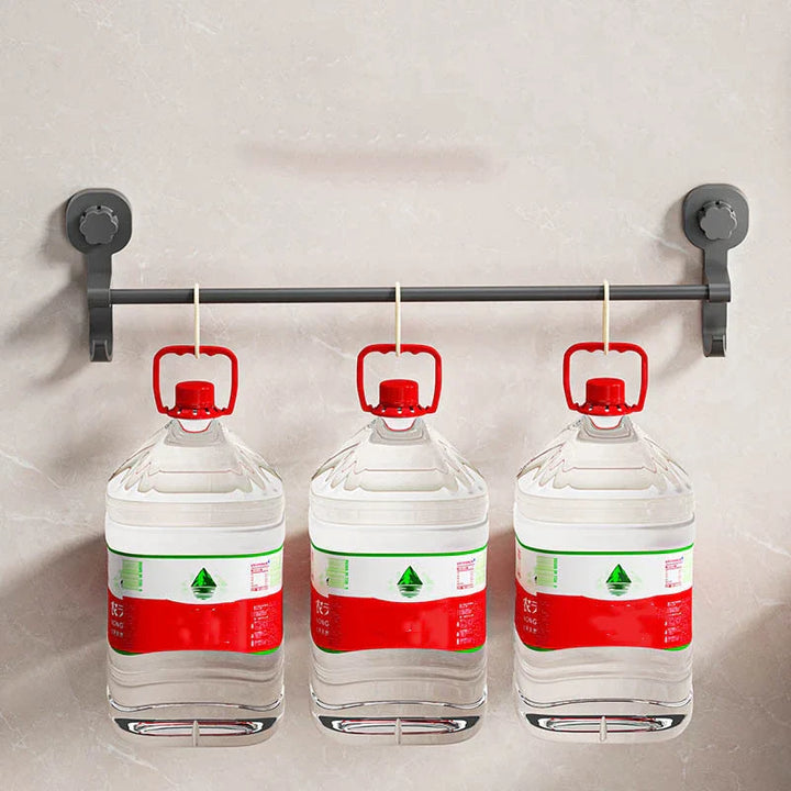 MagnaGrip Power Suction Cup Towel Holder – Black self-adhesive towel holder without drilling Bowlift